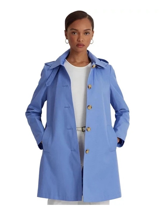 Ralph Lauren Jackets & Blazers - RALIH LAUREN Light Blue Women’s Single-Breasted Trench Coat Water Resistant- XL